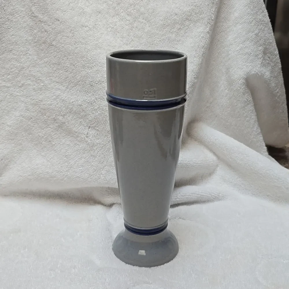 Pilsner or  Beer mug, blue beer glass  - stein is .5 liter